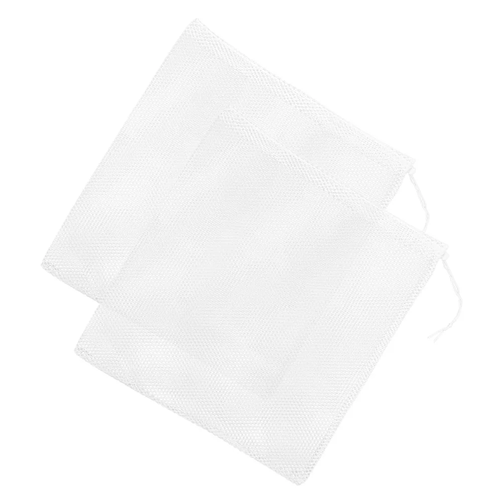 

2Pcs Filter Bag Pond Pump Mesh Barrier Polyester Pouch Fish Tank Protective Cover Outdoor Dustproof Waterproof Sunscreen Cover