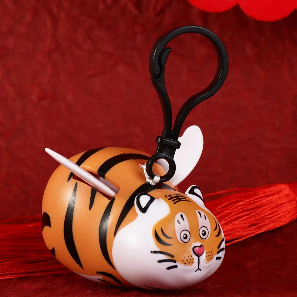 

Cartoon Model Flying Tiger with Wings Keychain Flying Tiger Plastic Flying Tiger Keyring Orange Kawaii Flying Tiger Pendant