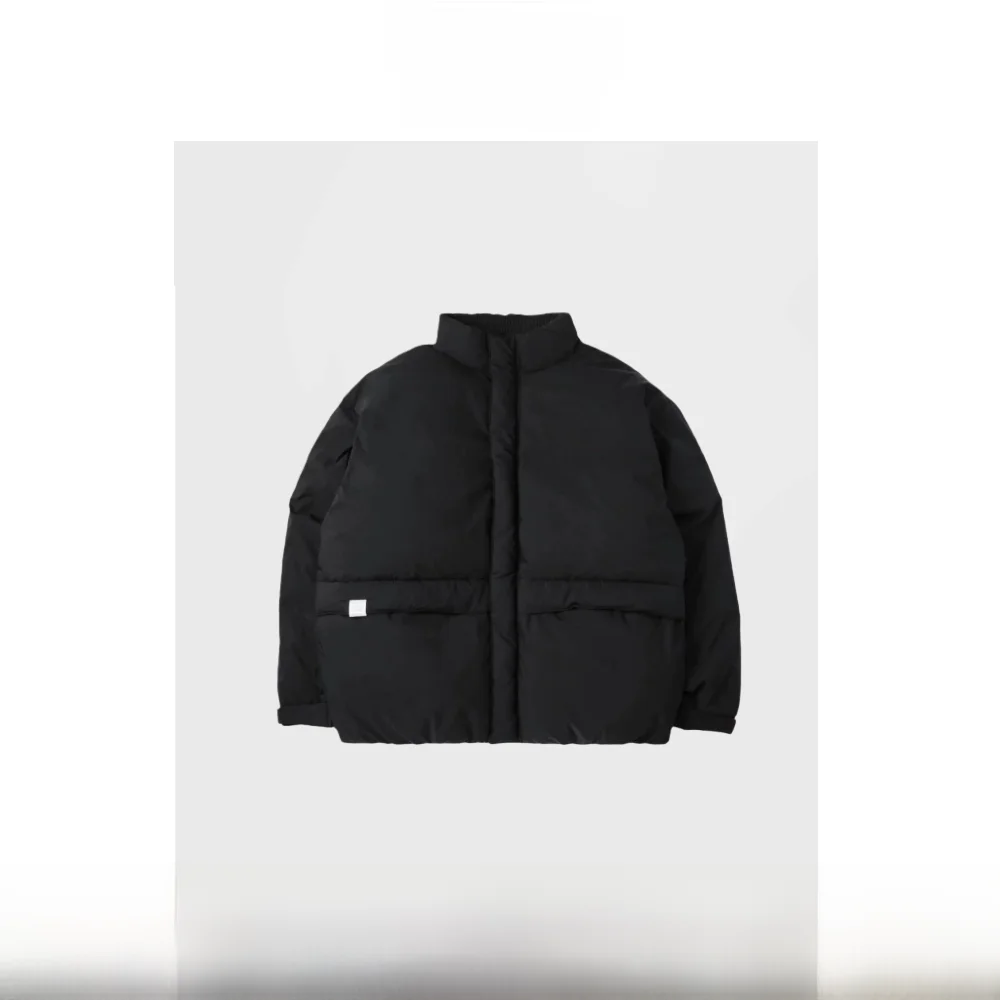 

Теплая мужская куртка с воротником-стойкой, приталенная, на молнии, молодежная, в японском стиле MADN Wu Wen Le