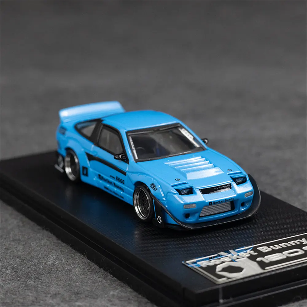 Micro Turbo 1:64 180SX BB Colore blu Modellino di auto nel regalo della collezione 2024
