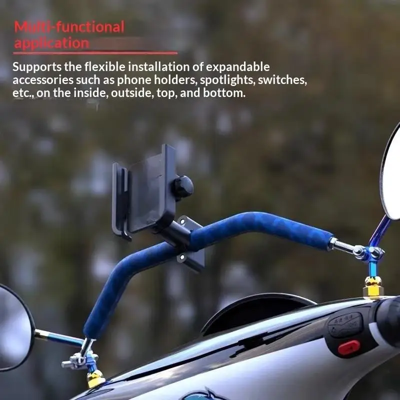 Electric Scooter Tool Free Installation Child Auxiliary Handle Easy Setup Universal Motorcycle Balance Bar Crossbar for Riding