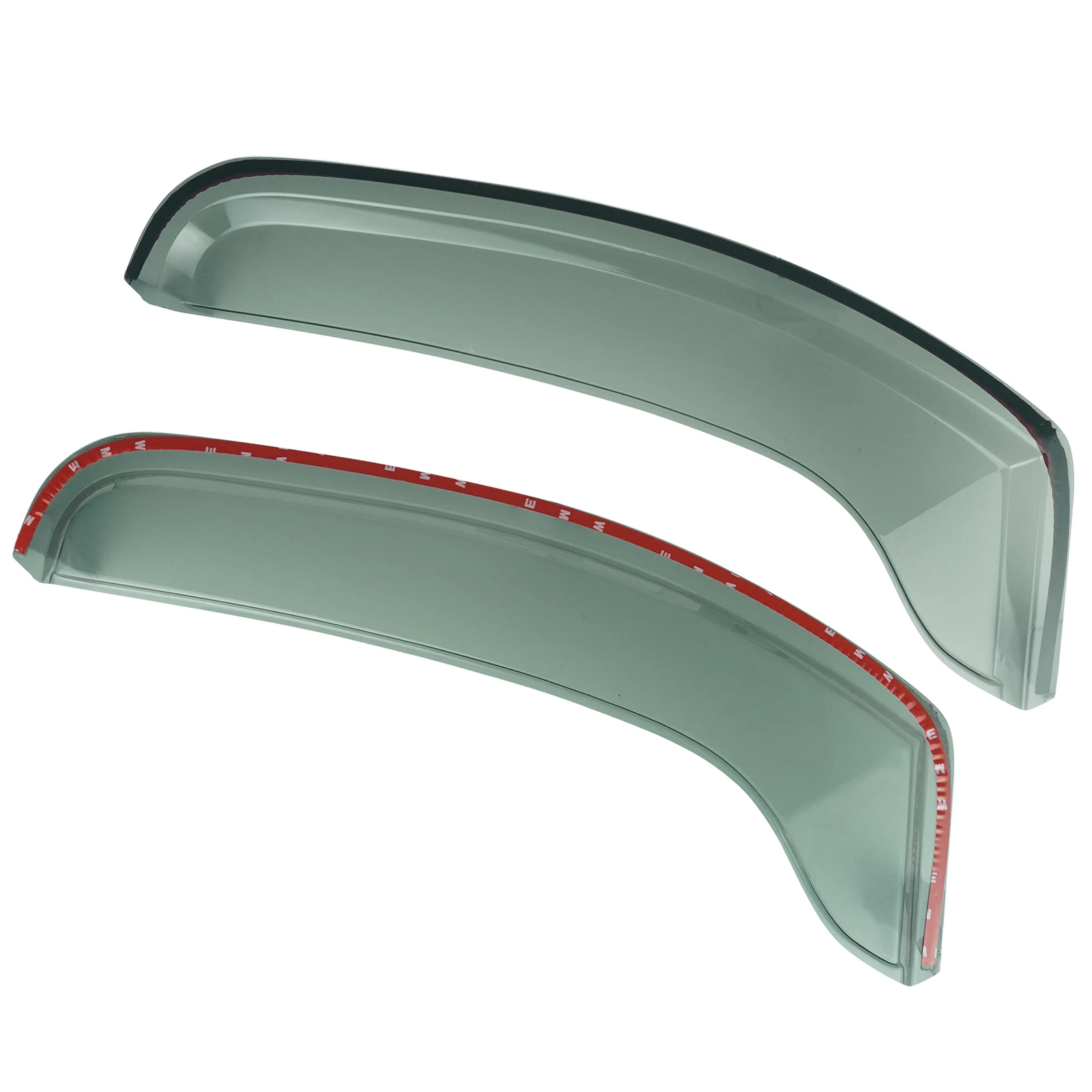 2pcs Tint Front Window Wind Rain Sun Guard Deflectors Protector Sheet Tea Translucent For Renault Trafic II MK2 2001-2014