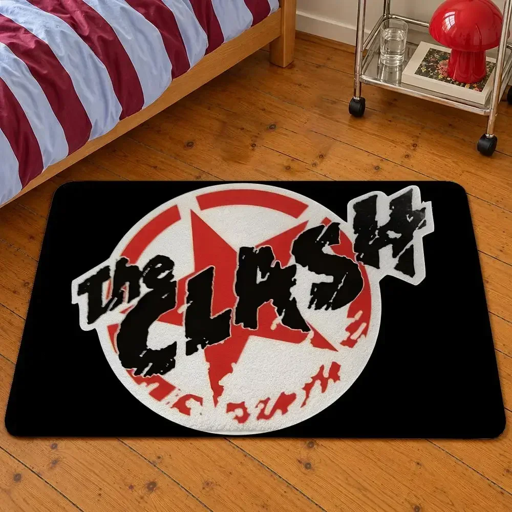 Floor London Mat Soft Calling Flannel Entrance Doormat Non-Slip Washable Rug Bedroom Clash The Band Kitchen Strummer Home Decor