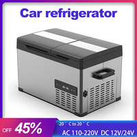 Alpicool 35L/45L/55L Car Refrigerator 110V/220V Portable Compressor Fridge 12V/24V Double temperature Single Control Freezer