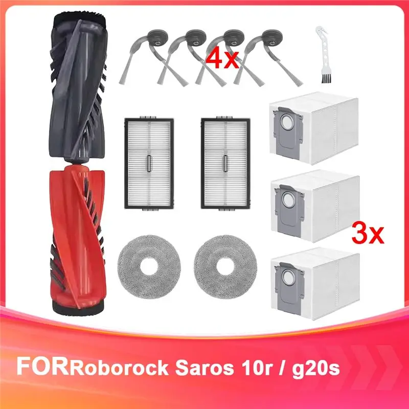 

BAAO - Комплекты аксессуаров для пылесосов Roborock Saros 10R / G20S Ultra: основные щетки, HEPA-фильтры, сменные насадки для влажной уборки