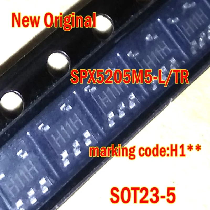 

10Pcs to 500Pcs New Original Spx5205M5-L/Tr Sot23-5 Marking Code:H1** 150 Ma, Low-Noise Ldo Voltage Regulator