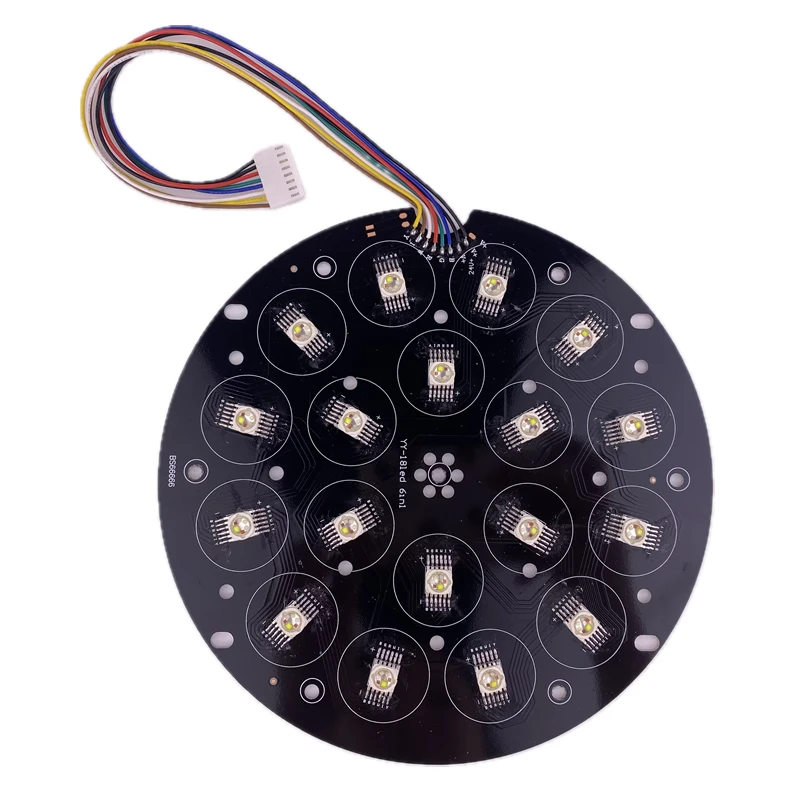 194mm Diameter RGBW 18X12W 4in1 24x18w RGBWAUV 24V LED PAR Light Bare Panel Board for LED Par Light Repair