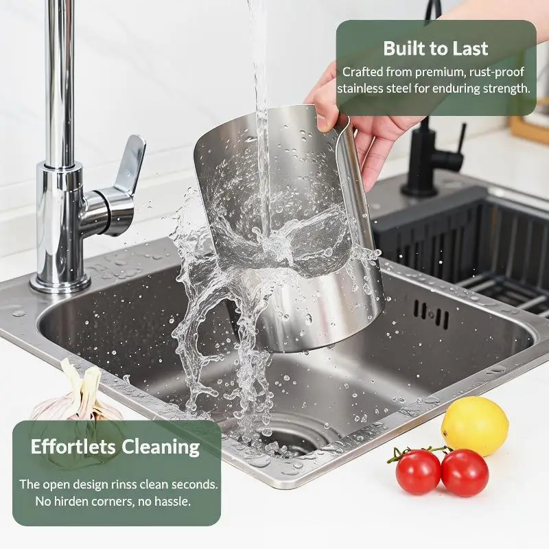 Stable Stainless Steel Spoon Holder Easy To Clean Stainless Steel Spatula Holder Heat-Resistant Soup Spoon Rack Dinning Table