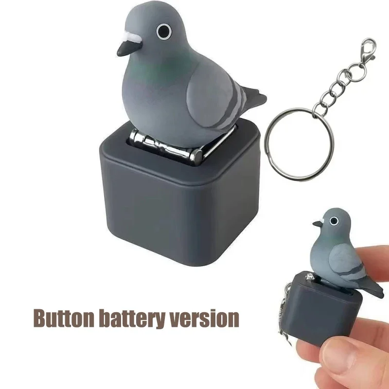 Screaming Seagull Mine Button Schlüsselanhänger 2026 Tastatur-Klicker Fidget Neuheit Stressabbau Vogel Mechanischer Schlüsselanhänger Geschenke