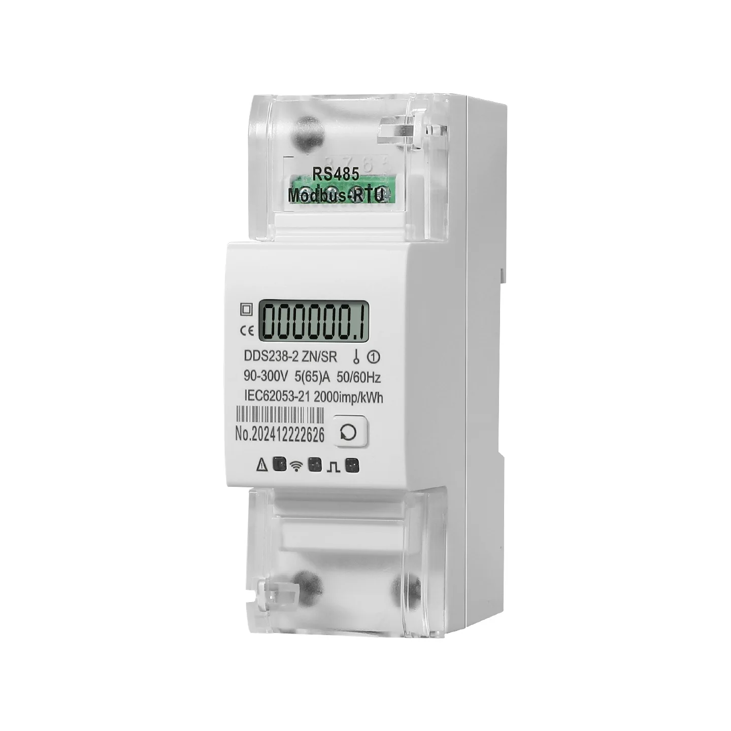 

DDS238-2 ZNSR Smart Power Meter Remote On-Off with RS485 Communication Modbus Protocol Single Phase Export Power