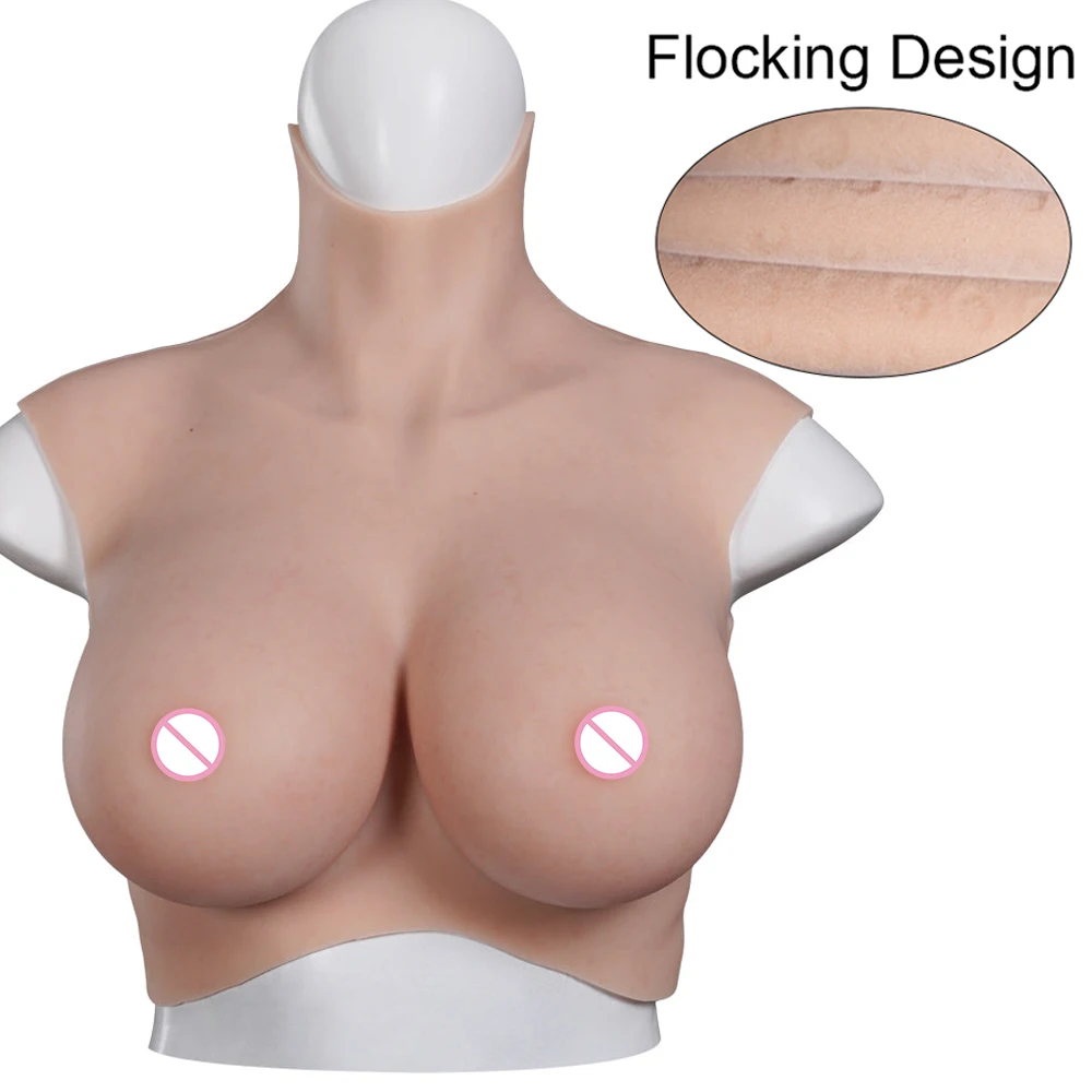 9TH Gen Silicone Breast Forms For Crossdresser Drag Queen Realistic Fake Boobs Breastplat Transgender Shemale Chest Cosplay