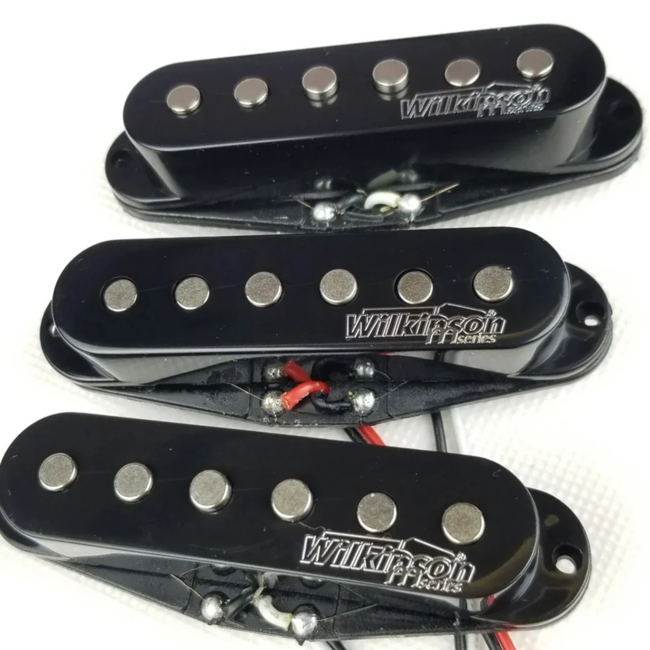 

Wilkinson WOVS Lic Vintage Voice Electric Guitar Single Coil Pickup for ST Guitar Black 1 Set