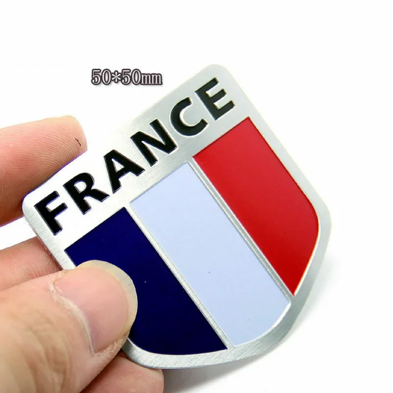 US/UK/Italy/France/ German Metal Flag Emblem Badge Sticker Car Motorcycle Body Logo Decor Decal Waterproof Universal Accessories