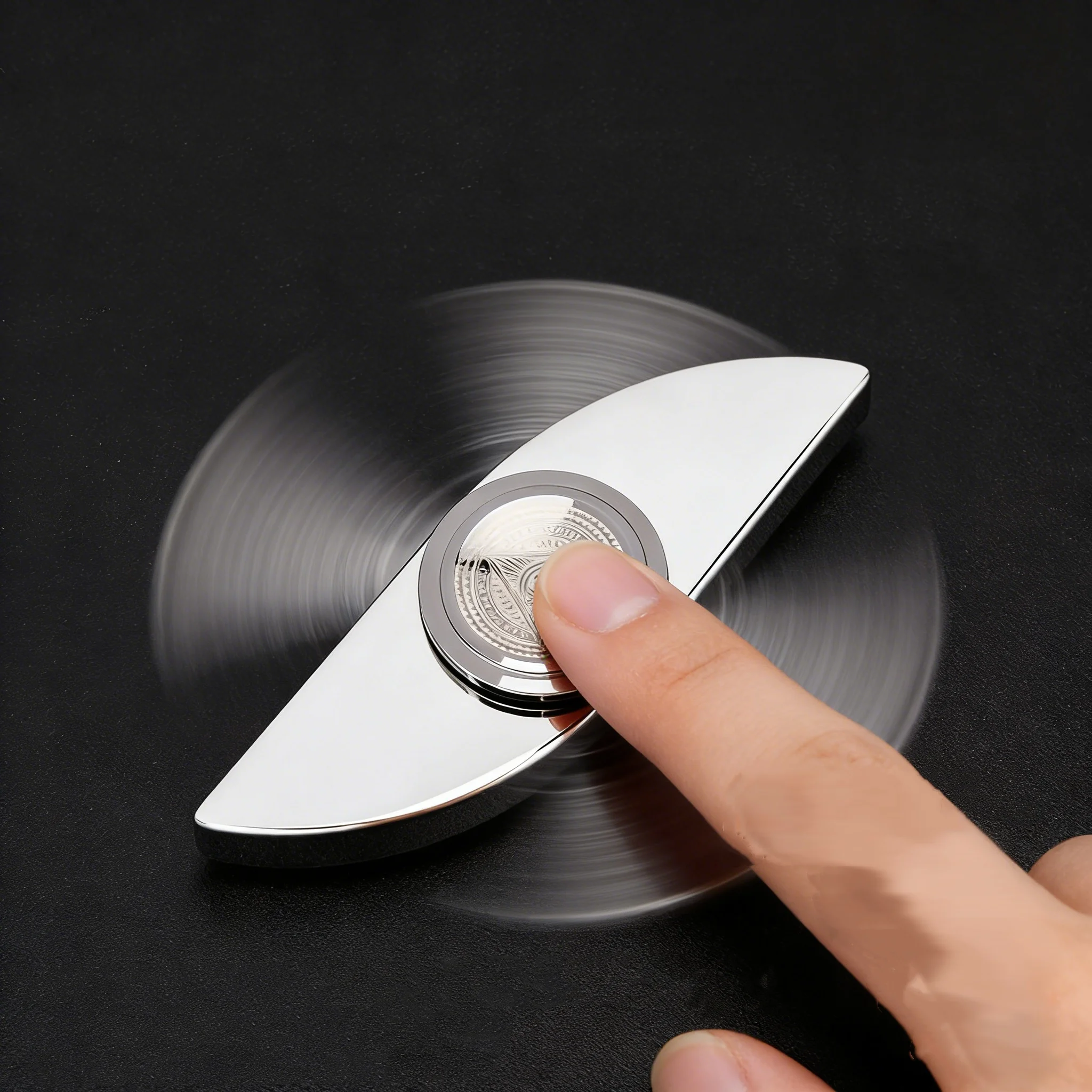 

Металлический спиннер-волчок с двумя лопастями, гироскоп на кончике пальца, EDC-игрушка для снятия стресса и тревоги, антистресс для взрослых, офисная игрушка для рабочего стола, подарок