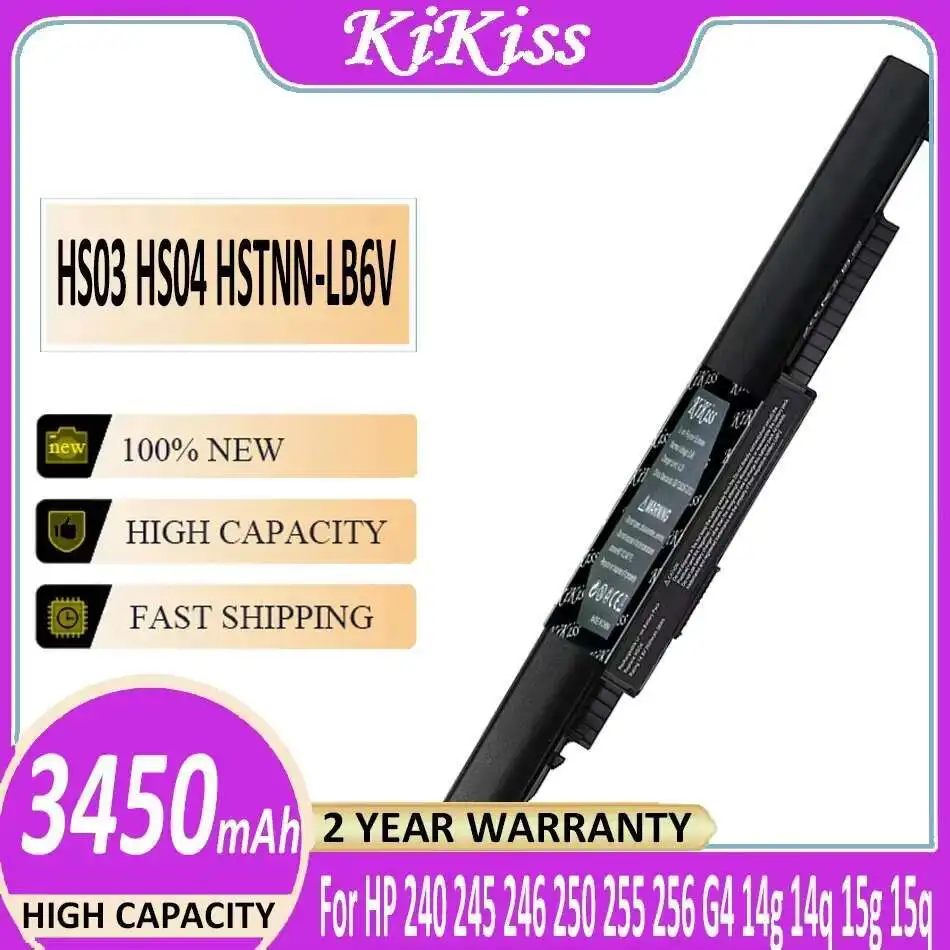 

Аккумулятор для ноутбука 3450 мАч для HP 240 245 246 250 255 256 G4 14G 14Q 15G 15Q 15T 15Z 807957-001 Hstnn-LB6U Hstnn-LB6V HS03 HS04