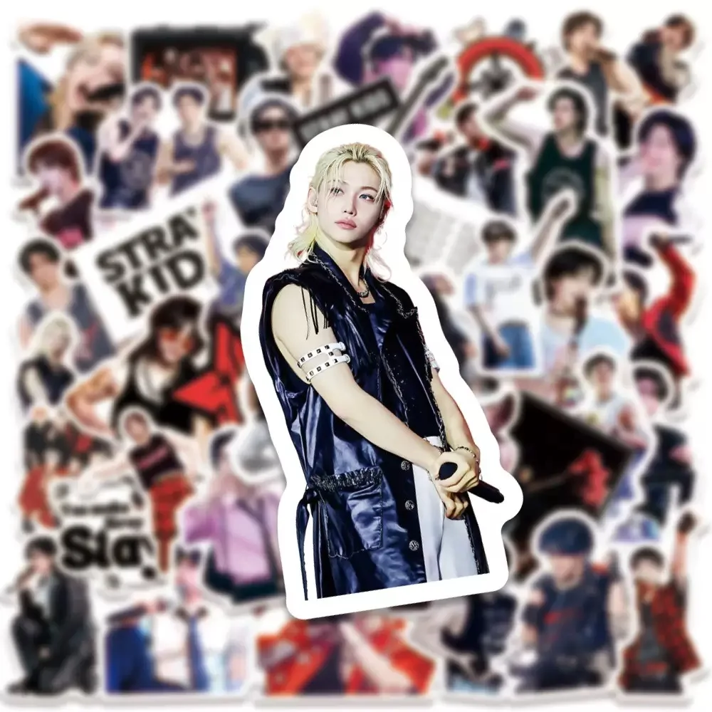 

60pcs SKZOO World Tour Mixed Muscle Men's Stray Kids Notebook Stickers Water Cup Decoration Surrounding Stickers