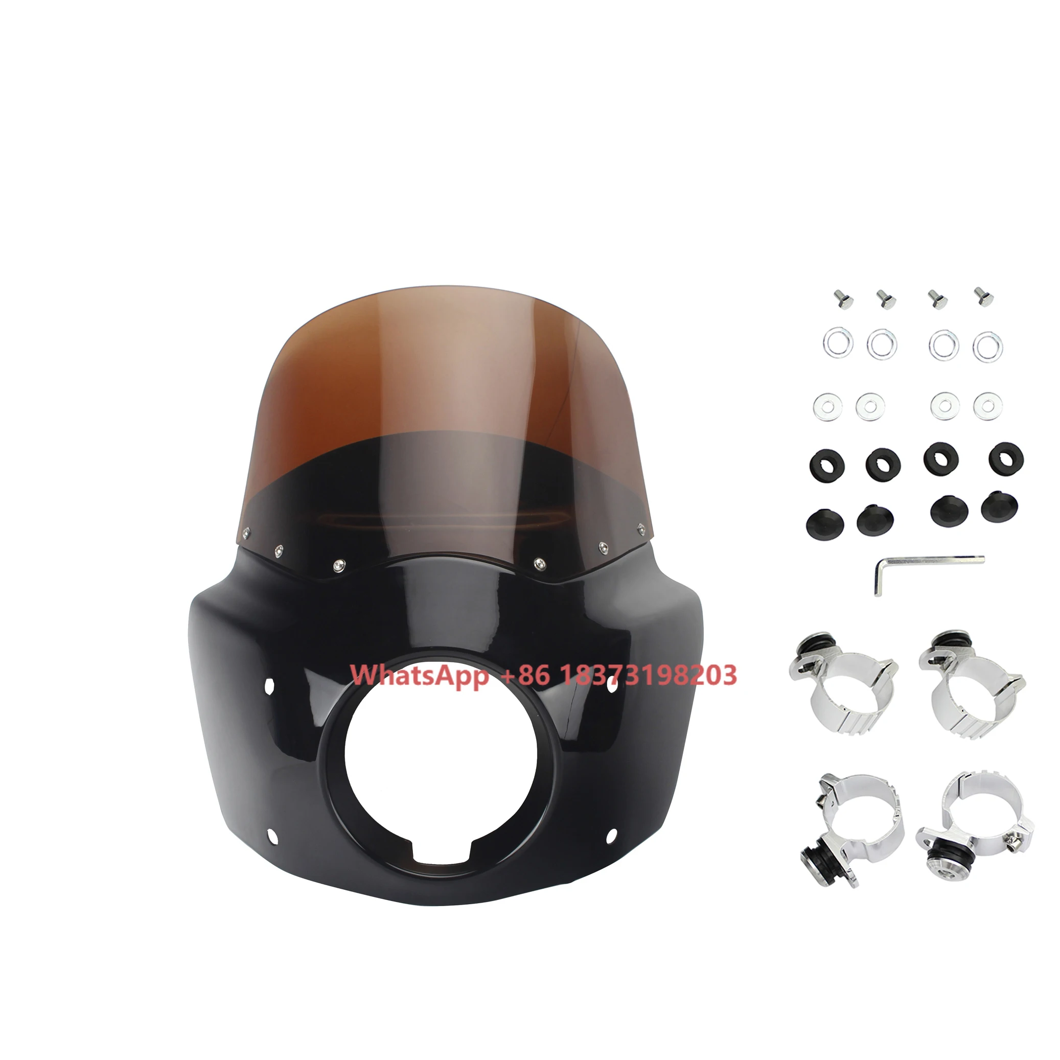 

Motorcycle Headlight WindScreen Universal Front Headlight Fairing for Harley Iron Sportster 883 XL 1200