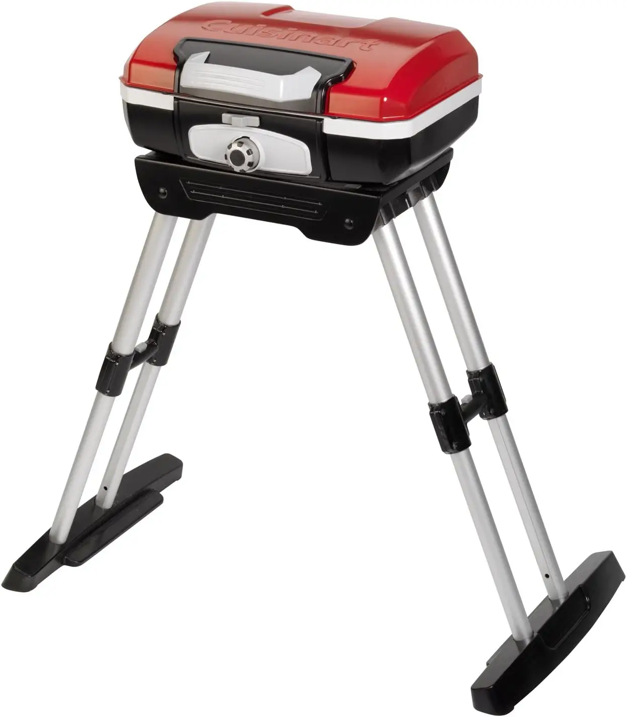 Portable Camping Propane Gas Grill with Adjustable Base, Compact Design
