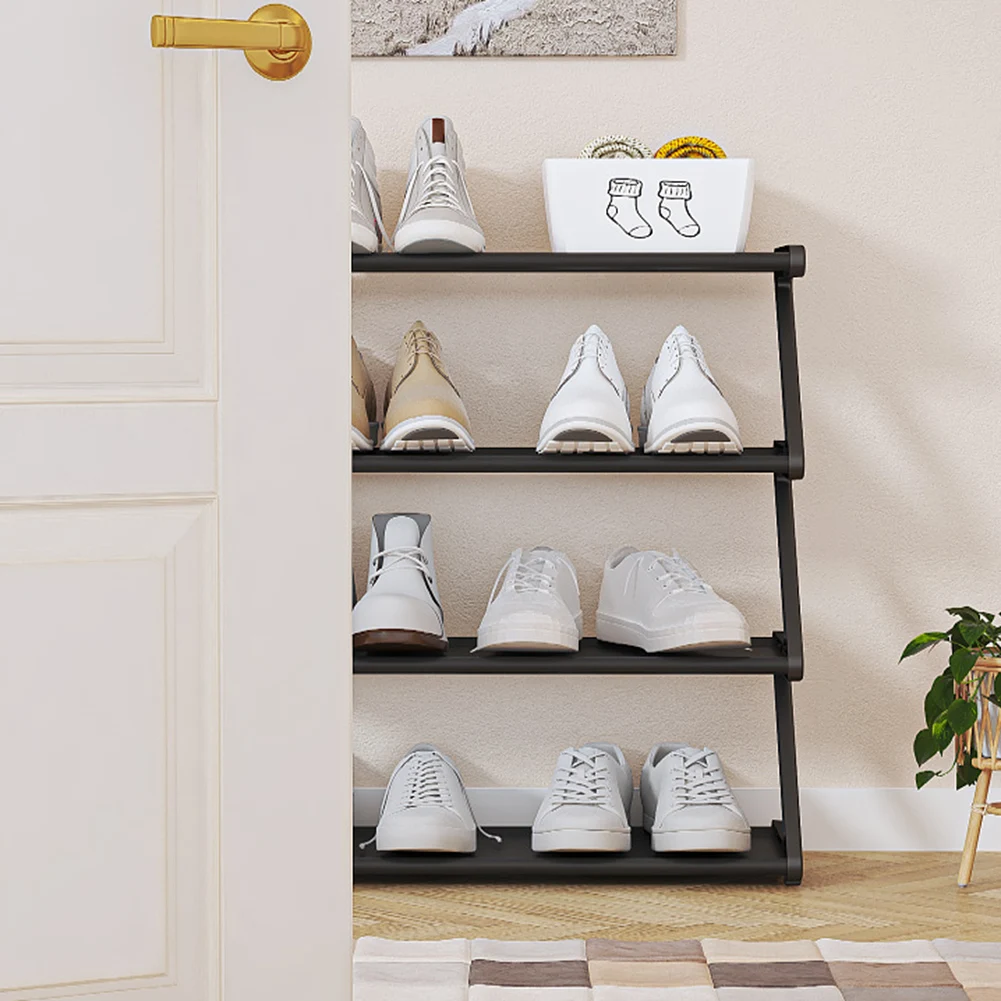 

4 Tier Simple Shoe Storage Rack Multi-Purpose Shoes Storage Rack For Entrance Terrace