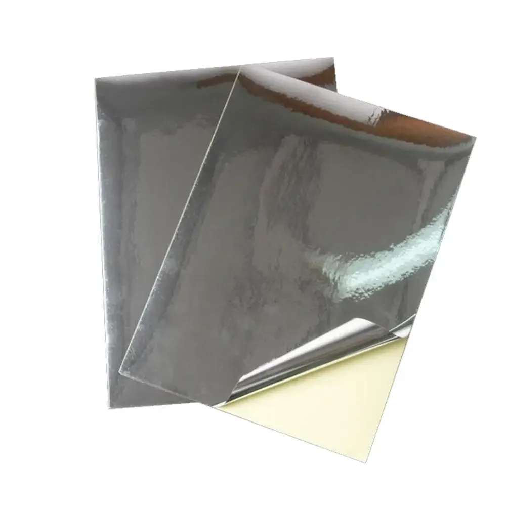 50 Micron Thickness a4 Blank Shinny Sticker SILVER Label Paper for Laser Printer