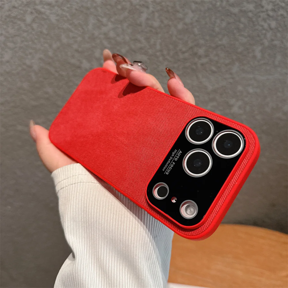 Luxury Flannel Woven Magnetic For Magsafe Case For iPhone 17 Pro Max 16 15 14 13 Matte Wireless Charging Hard Shockproof Cover
