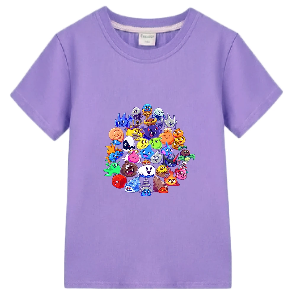 DRAGON QUEST Kawaii Casual T-shirts 100% Cotton Boys/Girls Children Summer Tee-shirt Cute Comfortable Cartoon Printing Tshirts