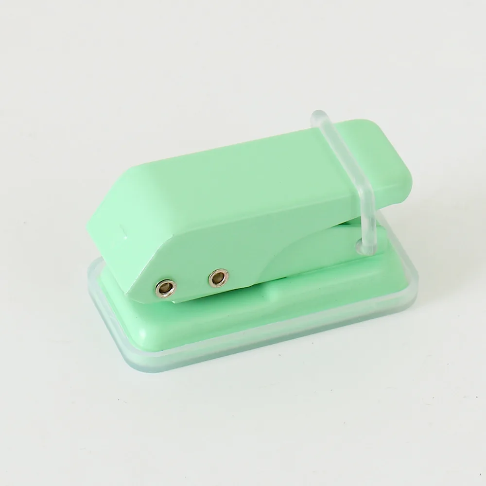 Simple DIY Crafts Single Hole Punch Macaron Color Binding Embossing Tool 1 Hole Punching Mini Paper Punch Stationery