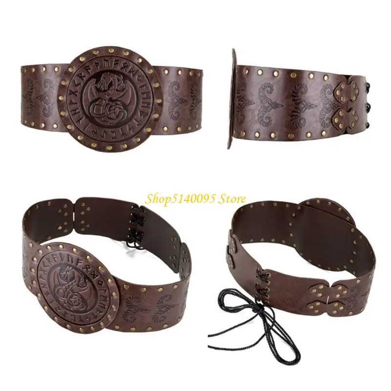 DXAE Unique Pattern Waist Belt Personality Hundred with Waistband Exquisites Belt