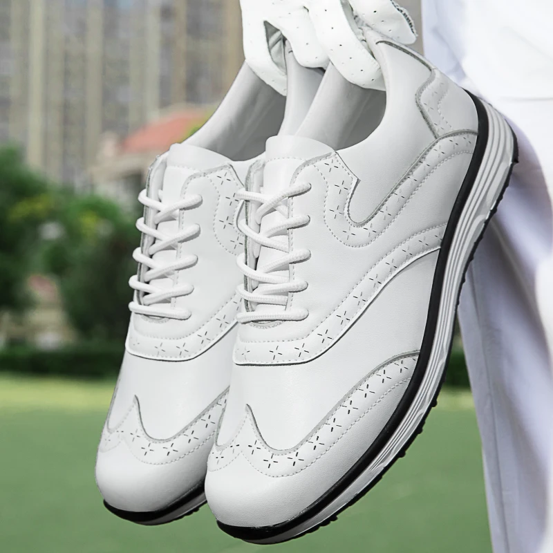 Men Golf Shoes Casual Breathable Waterproof Non-slip Golf Outdoor Training Shoes