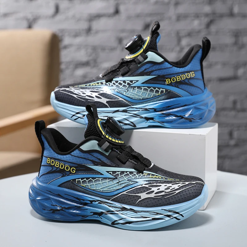 

Children Running Shoes School Training Match Cushioning Anti Slip Tennis Shoes Mesh Rebound Comfortable Casual Kids Sneakers