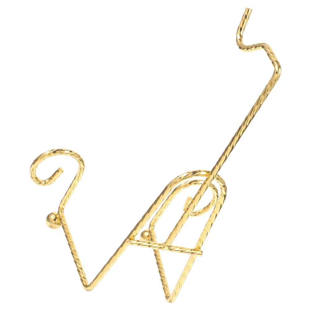 

1pc Coffee Mug Display Rack Gold Plated Metal Cup Holder With Ceramic Saucer Drain Stand For Counter Mug Storage Organizer