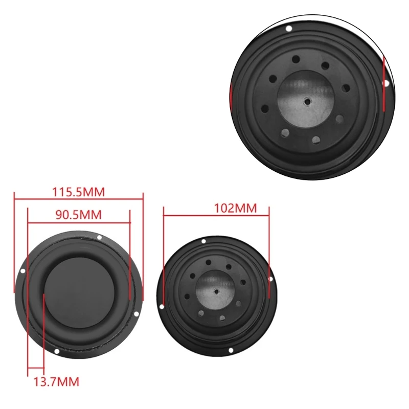 Bass Radiator Speaker Diaphragm Auxiliary Strengthen Bass Vibration Membrane Passive Radiator for Woofer Speaker DIY