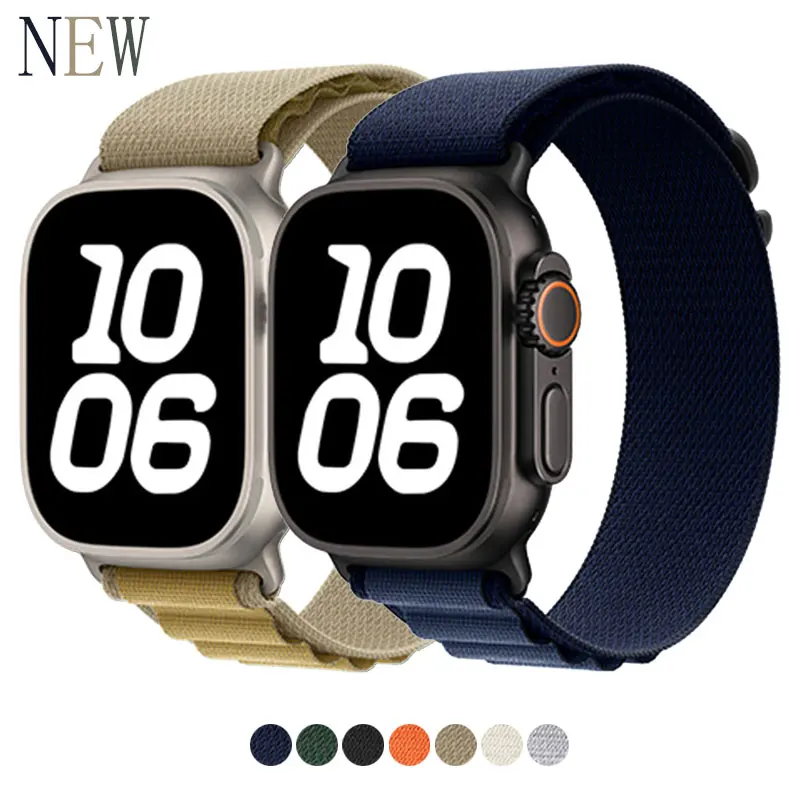 alpine loop Sport watch strap for Apple watch ultra band series 10 SE 42mm 44mm 45mm 46mm 49mm 44 45 46 49 mm original Bracelet