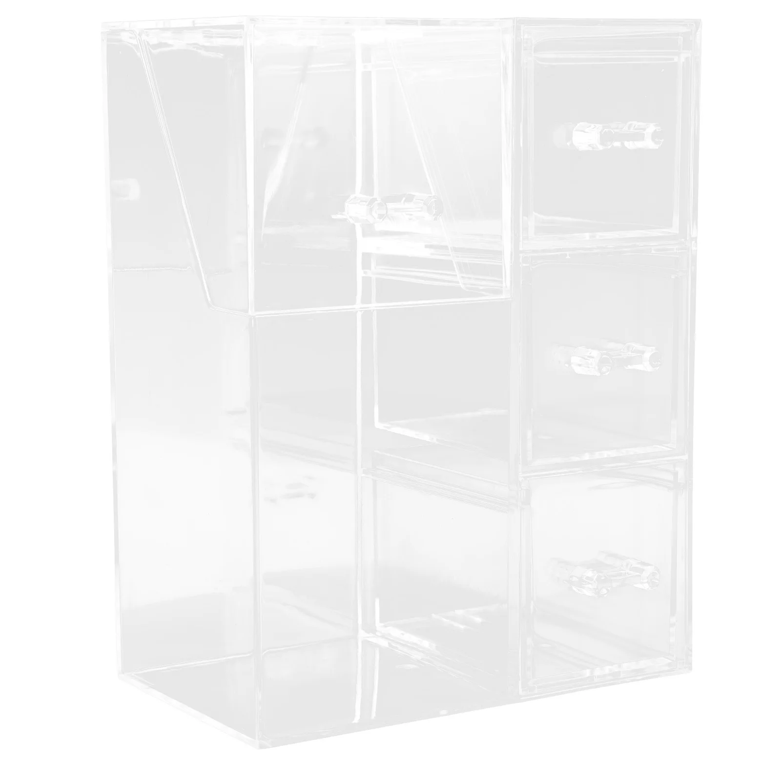 

Makeup Brush Organizer Clear Acrylic Pen Holder Desktop Makeup Brush Holder Storage Organizer for Office Vanity Table