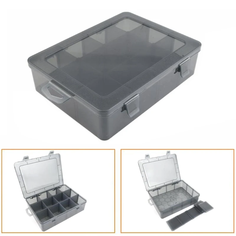 9/12/15/18/24 compartimentos caja almacenamiento plástico joyería pendiente tornillo accesorios