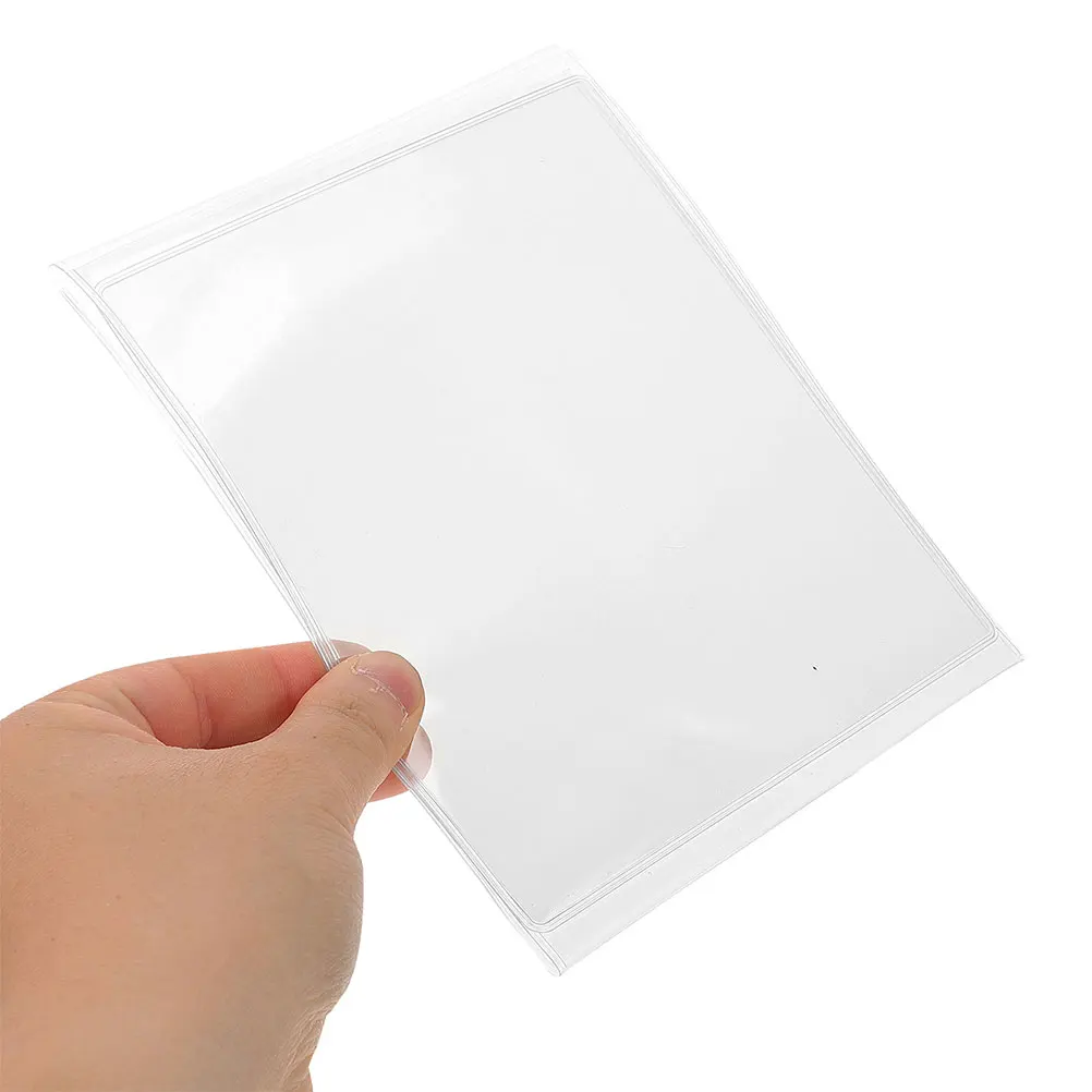 Plastic Mahjong Card Cover Protective Sleeve Transparent Standard Fit Game Supplies Foldable Holder Domino