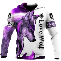 Fashion Autumn lion,wolf Hoodies White Tiger Skin 3D All Over Printed Mens Sweatshirt Unisex Zip Pullover Casual Jacket