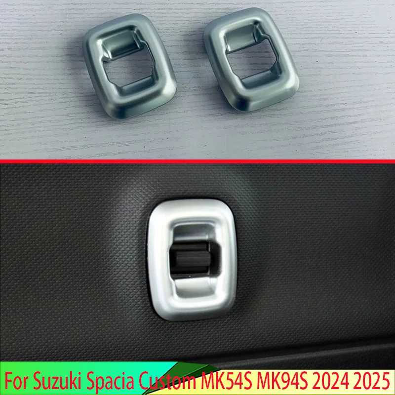 For Suzuki Spacia Custom MK54S MK94S 2024 2025 Car Accessories ABS Rear Middle Door Glass Button Lift Special Patch