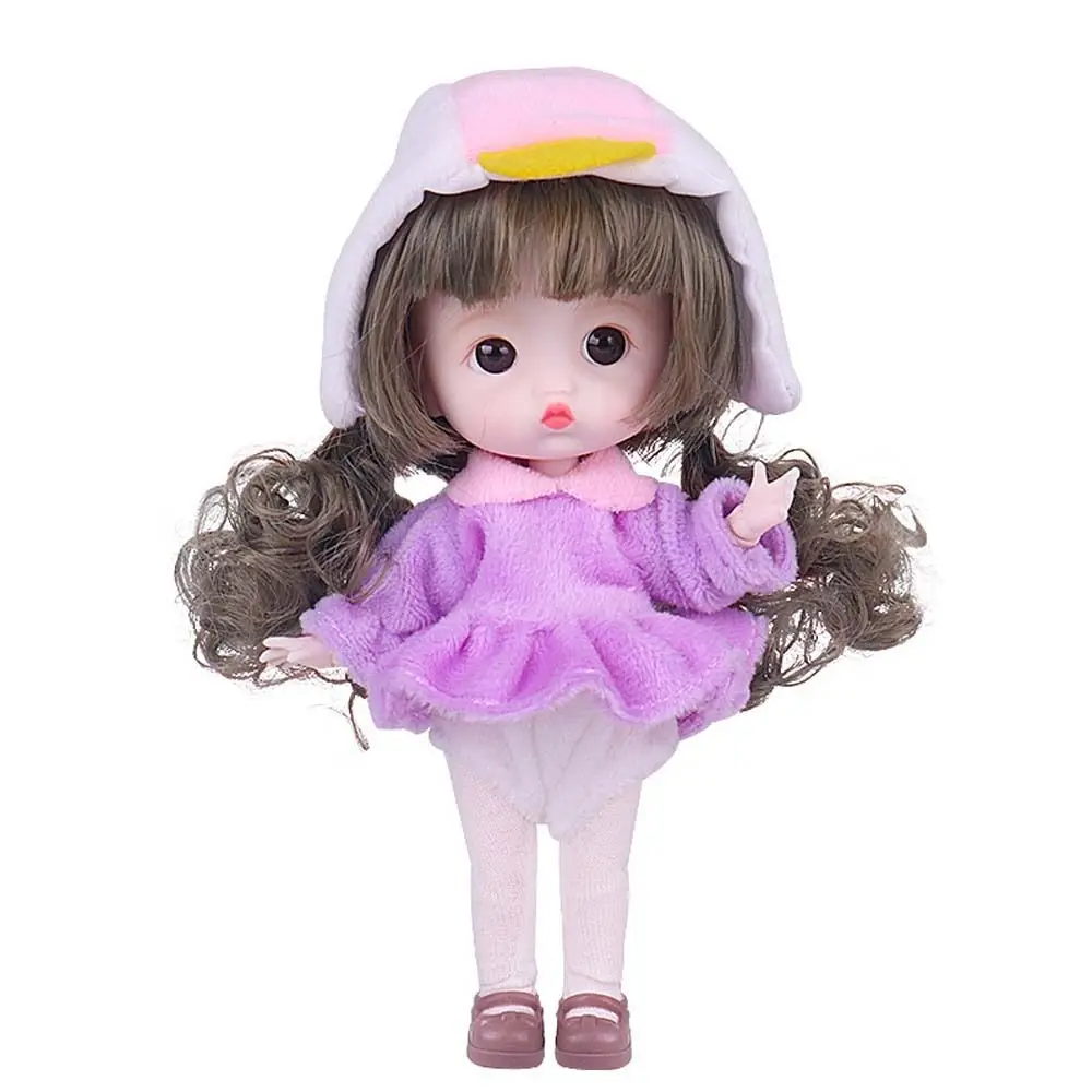 

Princess Doll Curly Wig Birthday Gift Baby Fashion Doll Mini BJD Dolls 1/12 BJD Doll Pocket Joint Doll Figure Action Toys