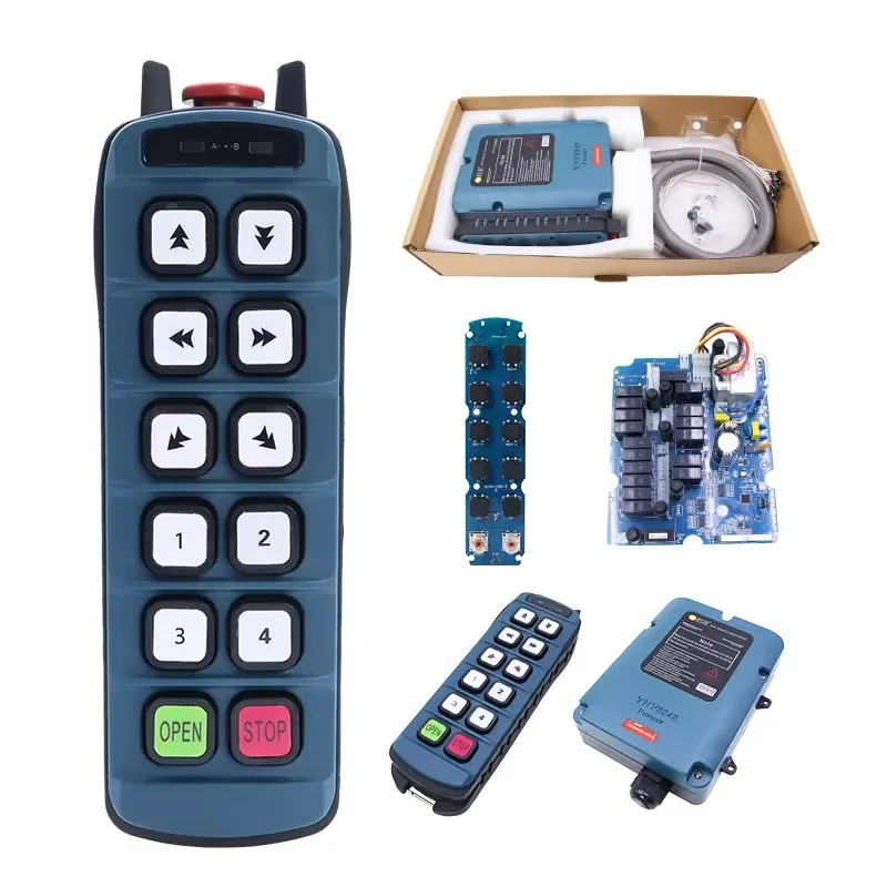 

Good Quality 10 Channel Double Speed Anti Shock Industrial Smart Radio Remote Control Apparatus for Forklift Crane
