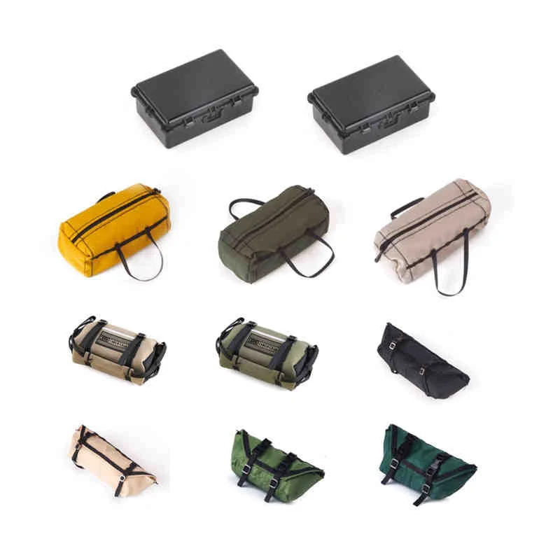 

D1RC Remote Control Model Car Roof Simulation Component Combination 9 Simulation Package and 2 Luggage Box Toys