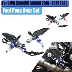 For BMW S1000RR S1000R 2019 - 2022 Motorcycle Accessories Carbon Fiber CNC Aluminum Set Footrest +Foot Pedal Side Panel