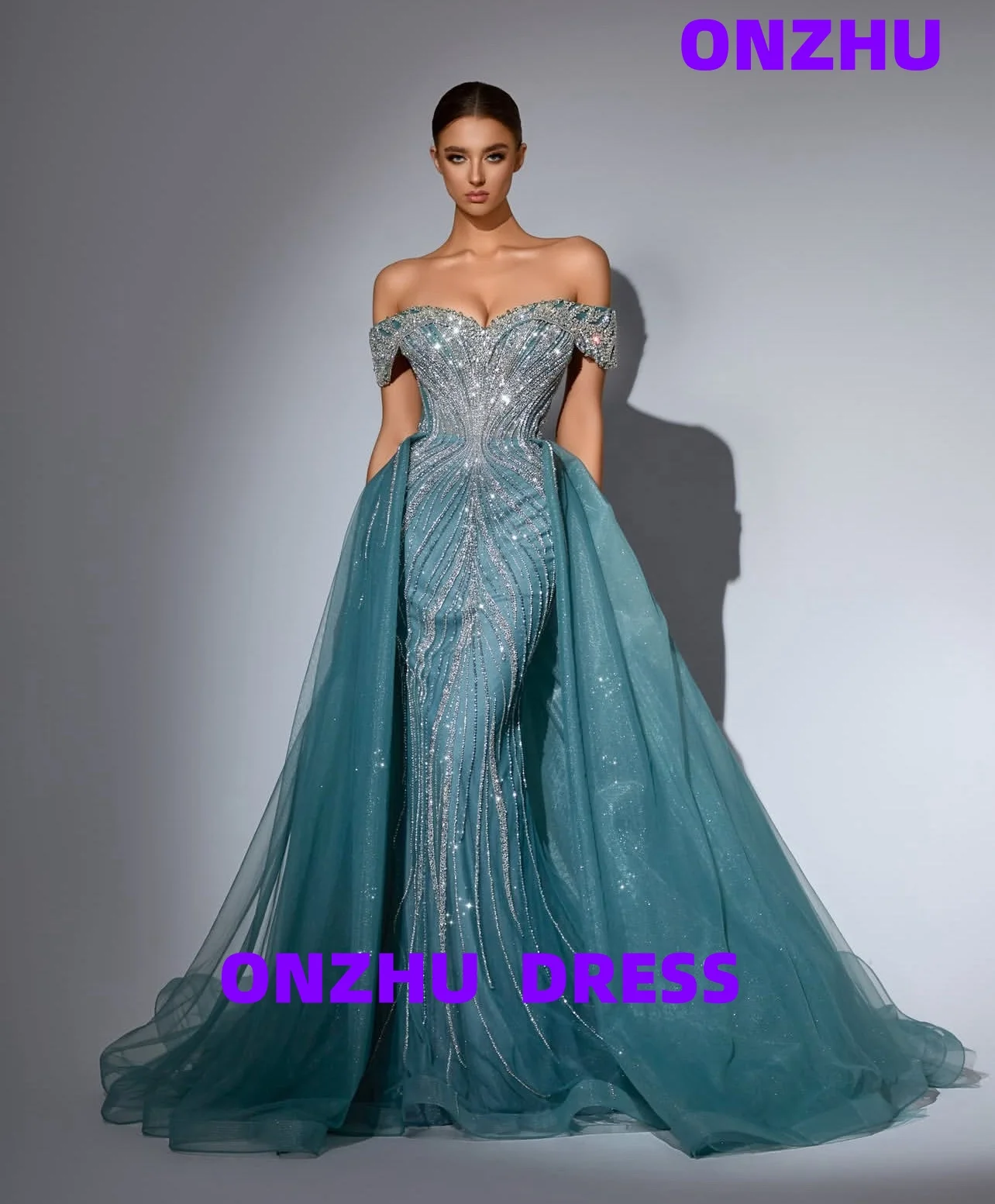 

Съемные вечерние платья русалки без бретелек без рукавов по индивидуальному заказу, роскошные вечерние платья, платья de gala, платья de gala