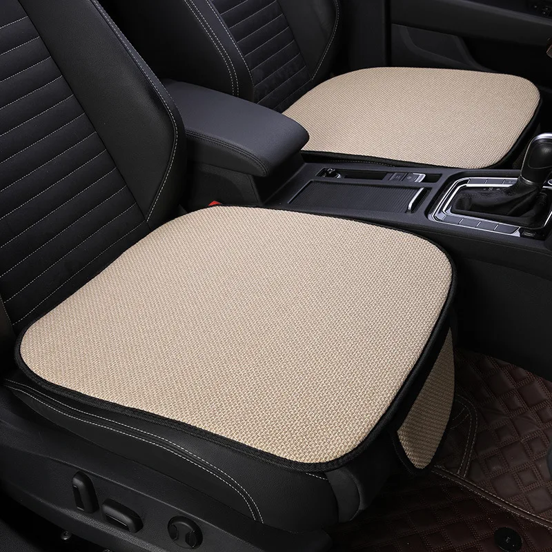 

2Pcs Summer Car Seat Cushion Cover with Storage Bag Breathable Ice Silk Non Slip Auto Seat Protector Pad Car Interior Accessory