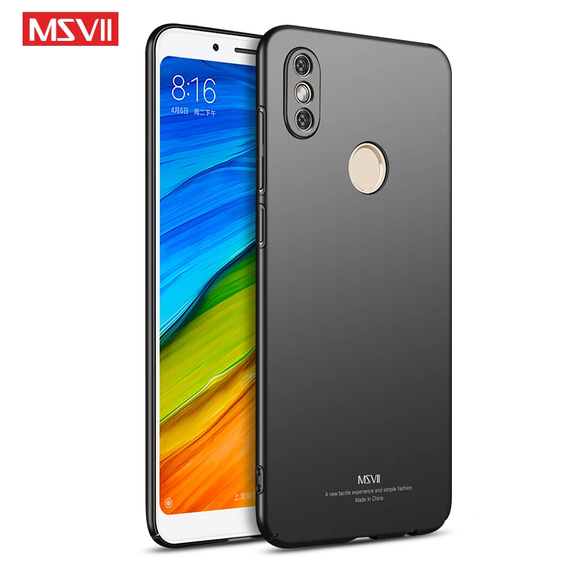 Pour Xiaomi Redmi Note 5 Pro étui MSVII Ultra mince dur PC givré couverture pour Xiaomi Redmi Note5 Pro Global antichoc coques de téléphone