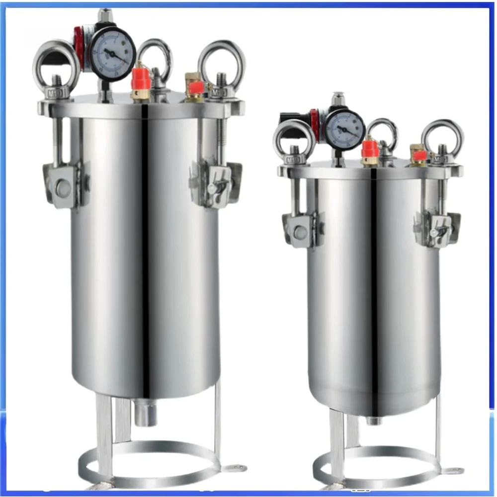 304 Dispensing Bucket Liquid Glue Dispensing Stainless Steel Pressure Tank Dispensing Storage Tank 2L