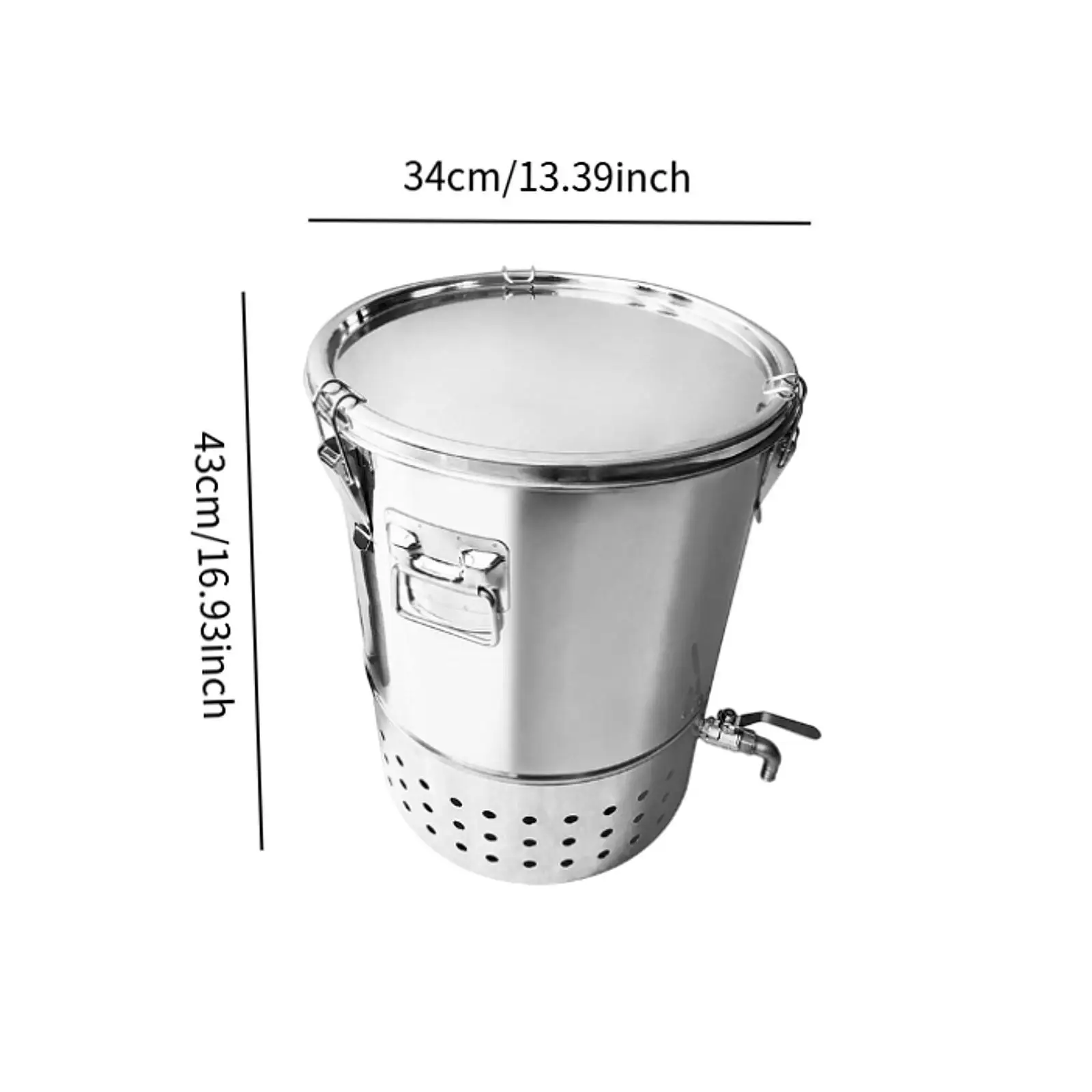 Compost Bin Stainless Steel Multifunction Kitchen Composter for Cooking Indoor Bathroom Countertop Food Scraps Waste Recycling