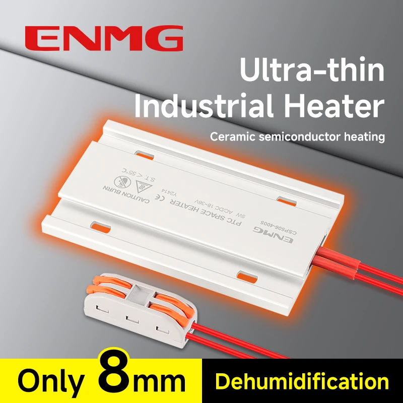 

Электрический обогреватель ENMG PTC CSP50 с модулем, промышленная распределительная коробка, осушение, защита от конденсата, 220 В переменного тока, 24 В постоянного тока