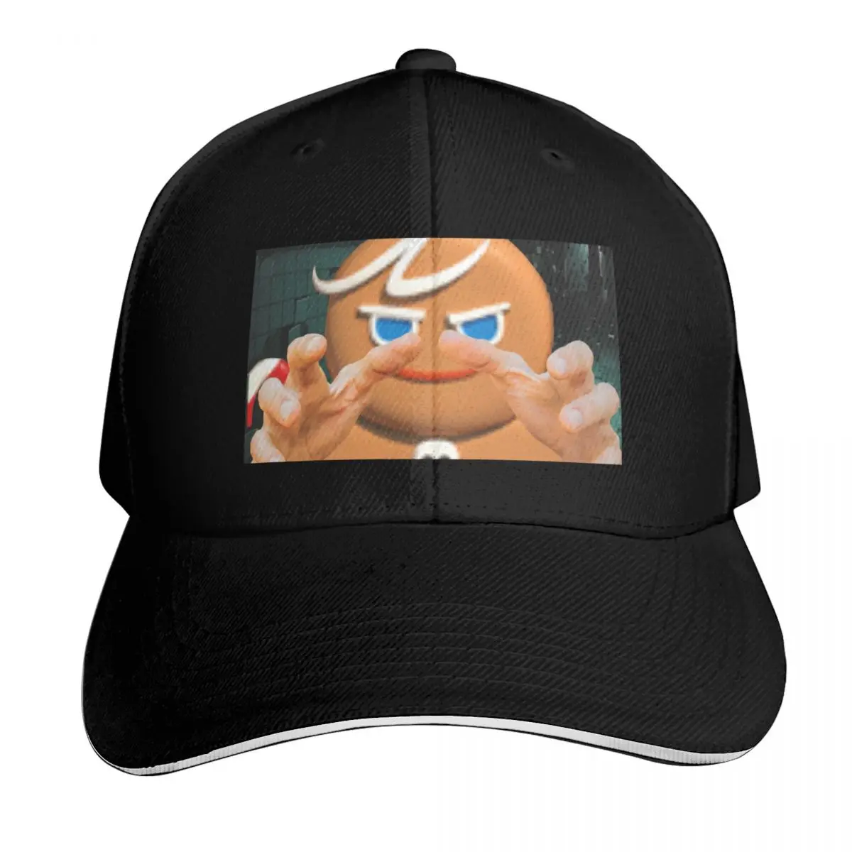Vibe Check Gingerbrave Baseball Cap Contrast Two Tone Brim Snapback Flat Bill Strapback Dad Hat