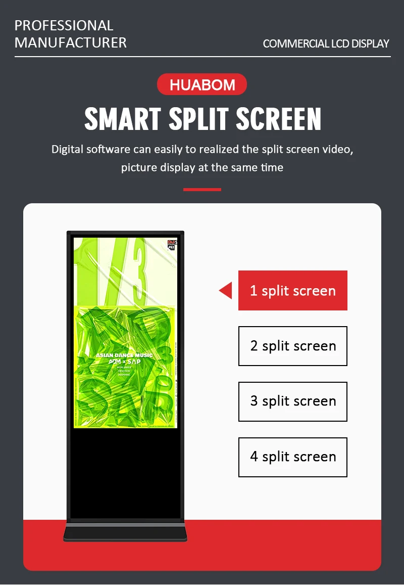 43-85 Inch Standing Totem Digital Signage with Wayfinding & SDK Enabled for Shopping Malls and Retail Stores